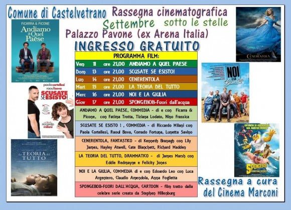 programma cinema all'aperto